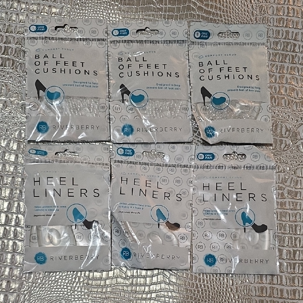 Women's Heel Liners and Ball of Feet Cushions